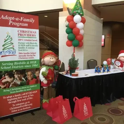 Christmas Providers Poster with Link to Mission Statement